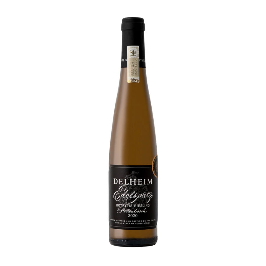 Delheim Edelspatz Botrytis Riesling 2020, Delheim Edelspatz 2023, Delheim Edelspatz Noble Late Harvest 2024 from Stellenbosch.