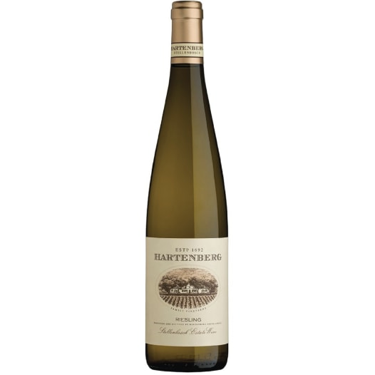 Hartenberg Riesling from Stellenbosch, showcasing crisp, refreshing flavors.