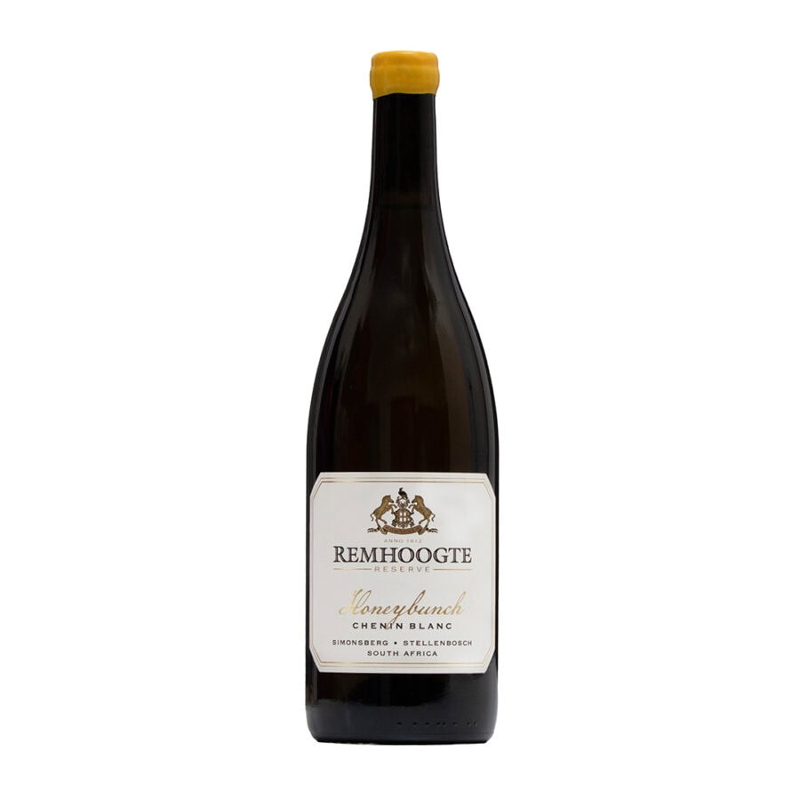 Remhoogte Honeybunch Chenin Blanc 2025 bottle showing pale golden colour with rich honeyed white wine character