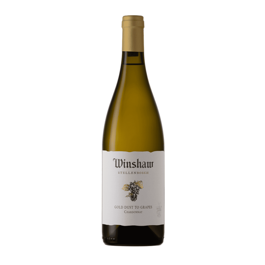 Winshaw Gold Dust to Grapes Chardonnay 2024 bottle.