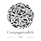 Compagniesdrift wine logo featuring diverse animal illustrations.