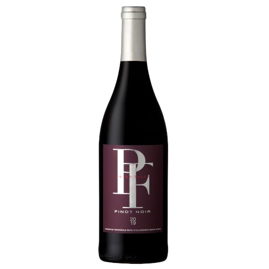 Pinot Noir from Stellenbosch, 2019 vintage, showcasing rich flavors.