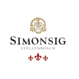 Simonsig Stellenbosch wine logo featuring elegant design.