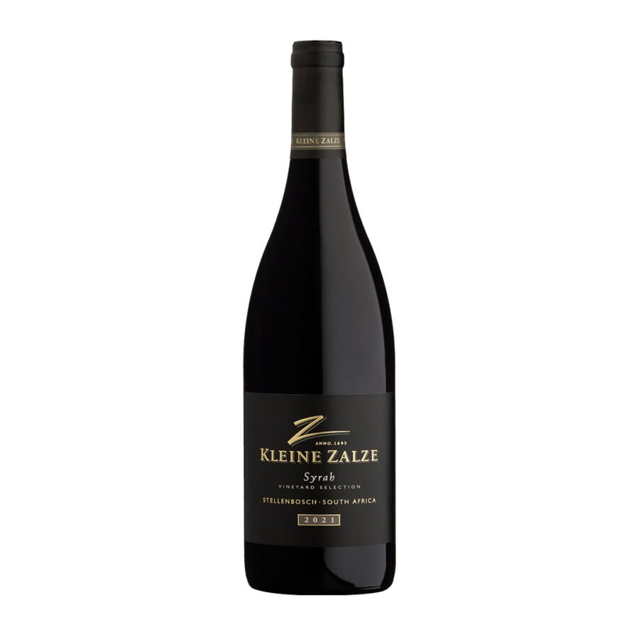 Kleine Zalze 2021 Syrah, premium Stellenbosch wine selection.