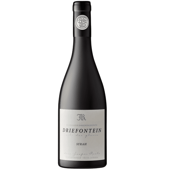 Driefontein Syrah from Stellenbosch, showcasing rich South African wine heritage.