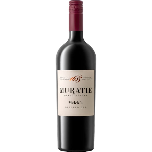 Melek's blended red wine from Muratie, Stellenbosch, South Africa.