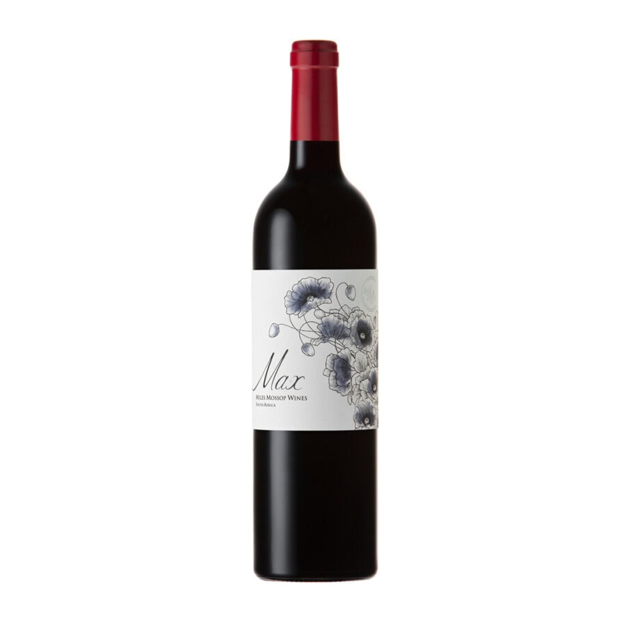 Max red wine bottle from Miles Mossop Wines, Stellenbosch.