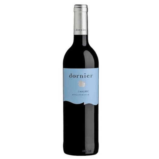 Dornier Malbec wine bottle from Stellenbosch, South African wine.