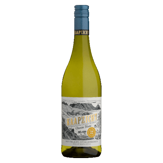 Bottle of Kaapzicht Chenin Blanc 2025 showing ripe quince, pineapple and fresh stone fruit character.