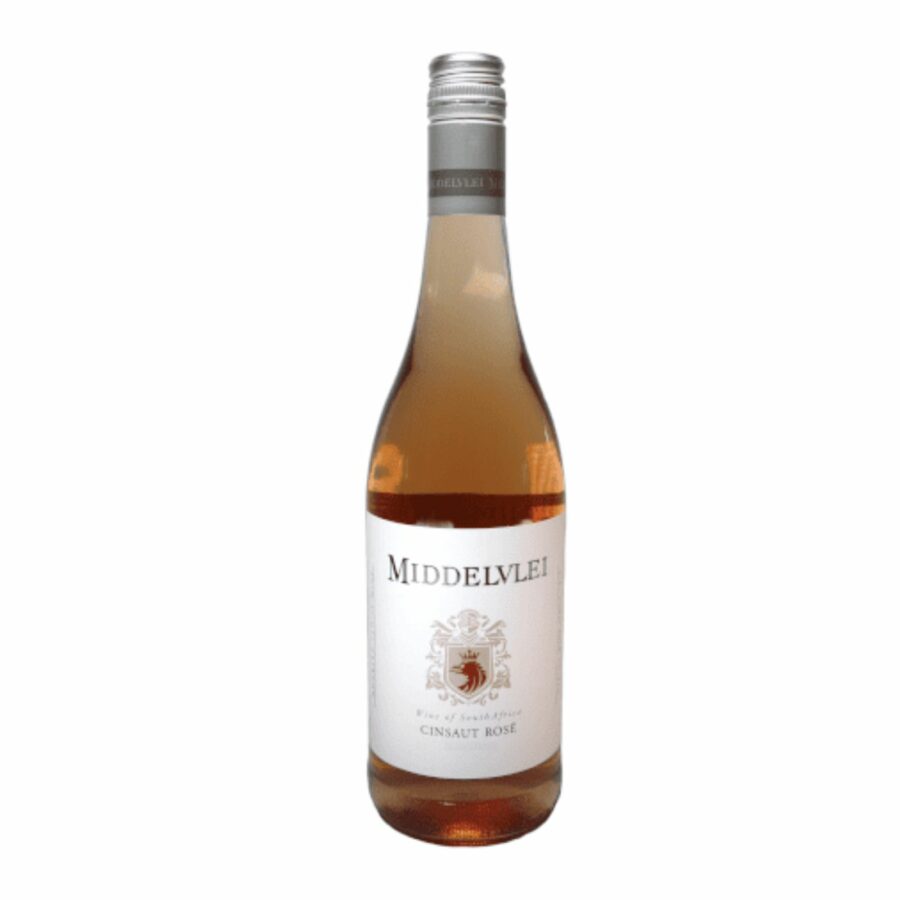 Middelvlei Cinsaut Rose 2022 on a white background Ben Momberg