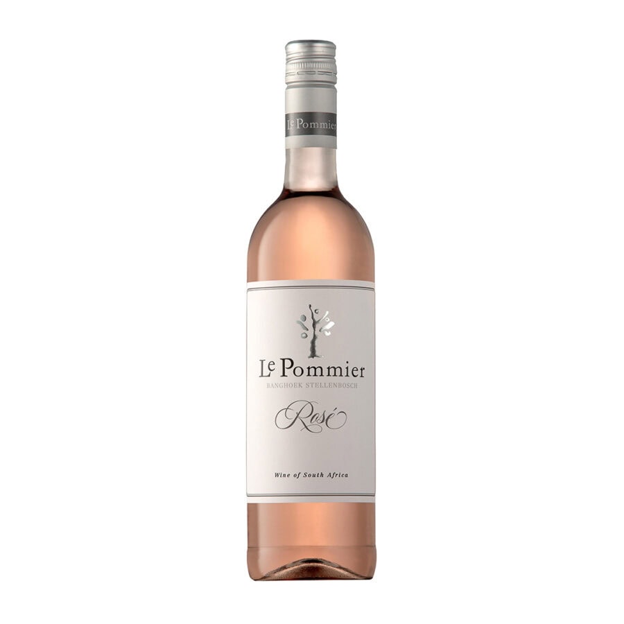 Le Pommier Rosé from Stellenbosch, a refreshing South African wine.