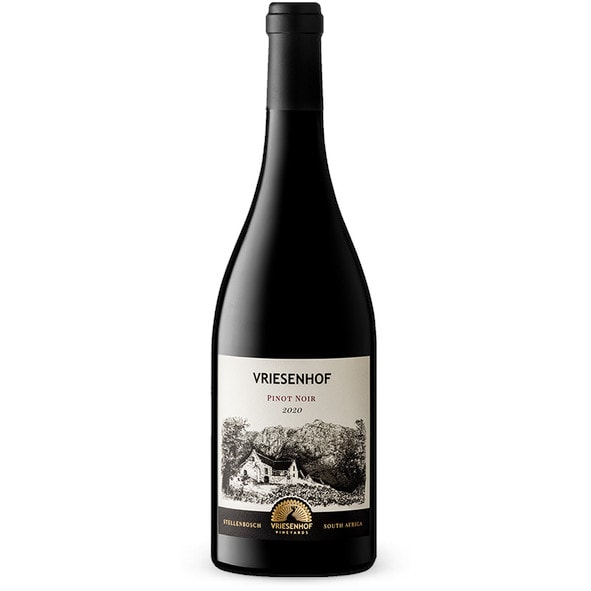 bottle of Vriesenhof Pinot Noir 2020, 2022 wine