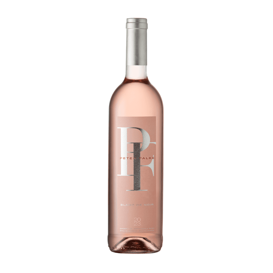 Blanco de Noir 2023 by Peter Falke, a premium Stellenbosch rosé wine.