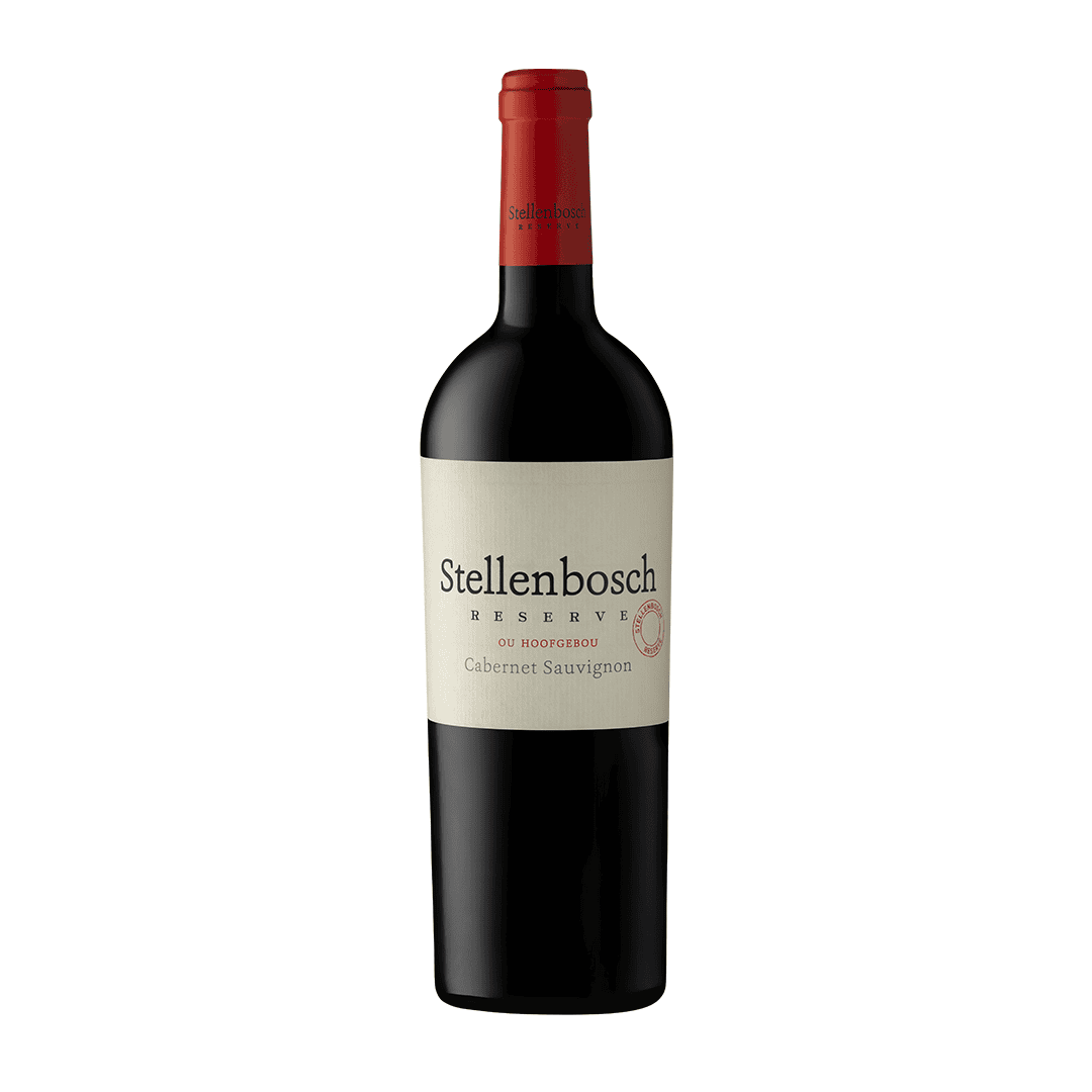 Stellenbosch Reserve Cabernet Sauvignon Wine Bottle With Elegant Label.