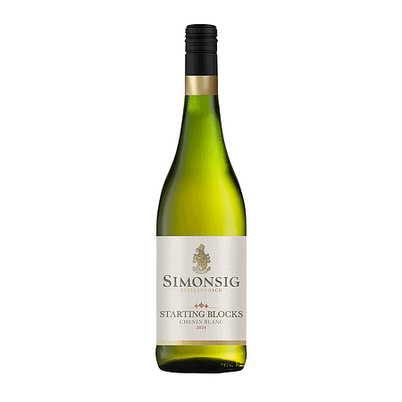 Simonsig Starting Blocks Chenin Blanc 2024-2025 White Wine Bottle With Fresh Citrus And Pear Character