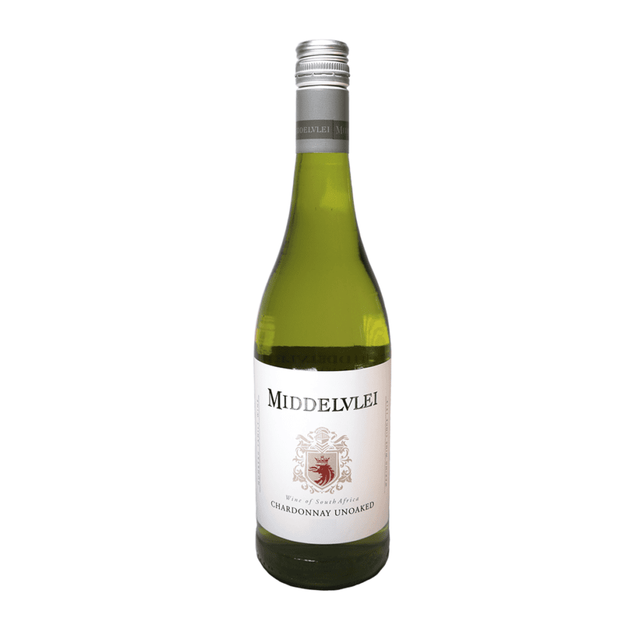 Middelvlei unwooded Chardonnay from Stellenbosch, South African wine.