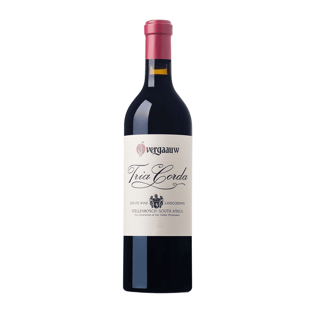 • Overgaauw Tria Corda 2021 Bottle With Red And Black Berry Notes, Violet Lift And Mellow Structured Tannins.