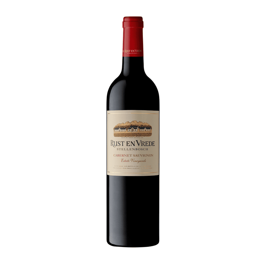 Rust en Vrede Estate Vineyards Cabernet Sauvignon 2023 premium Stellenbosch Cabernet bottle showing cassis, cedar and spice complexity