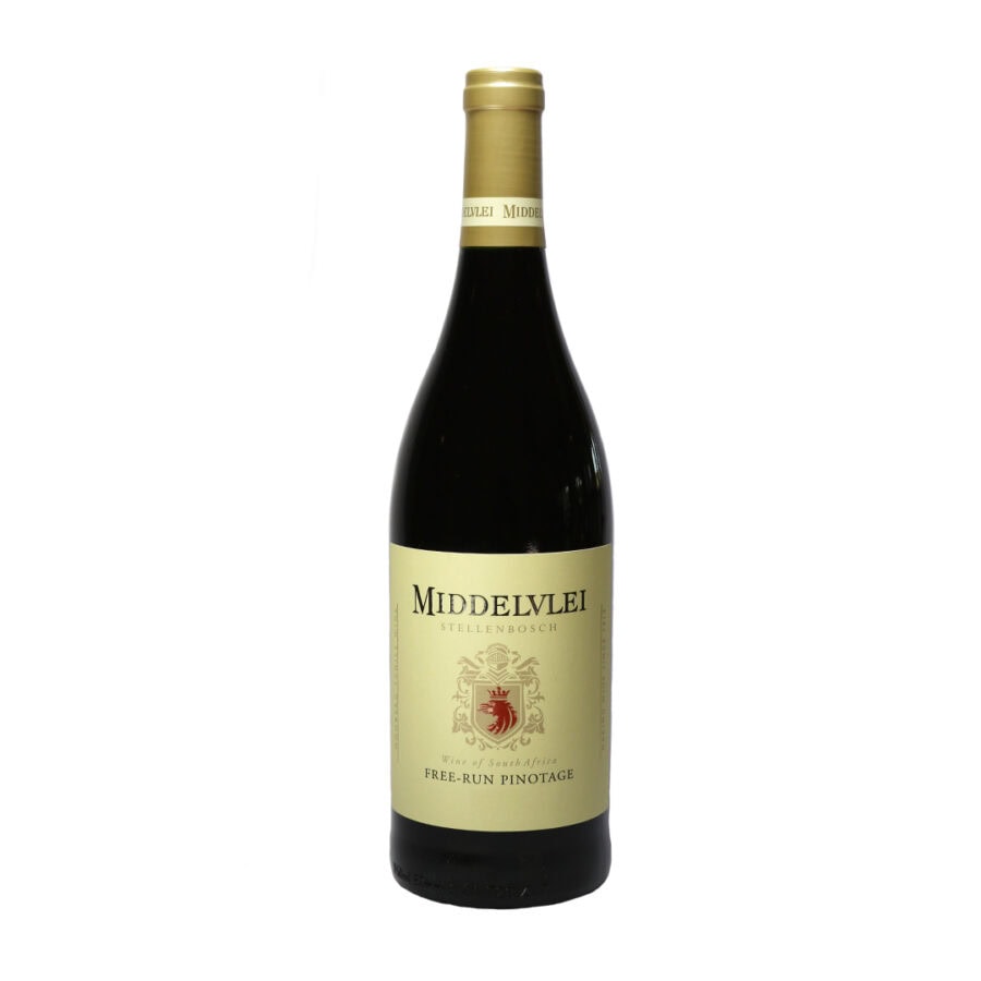 Middelvlei Free-Run Pinotage from Stellenbosch, showcasing South African wine heritage.