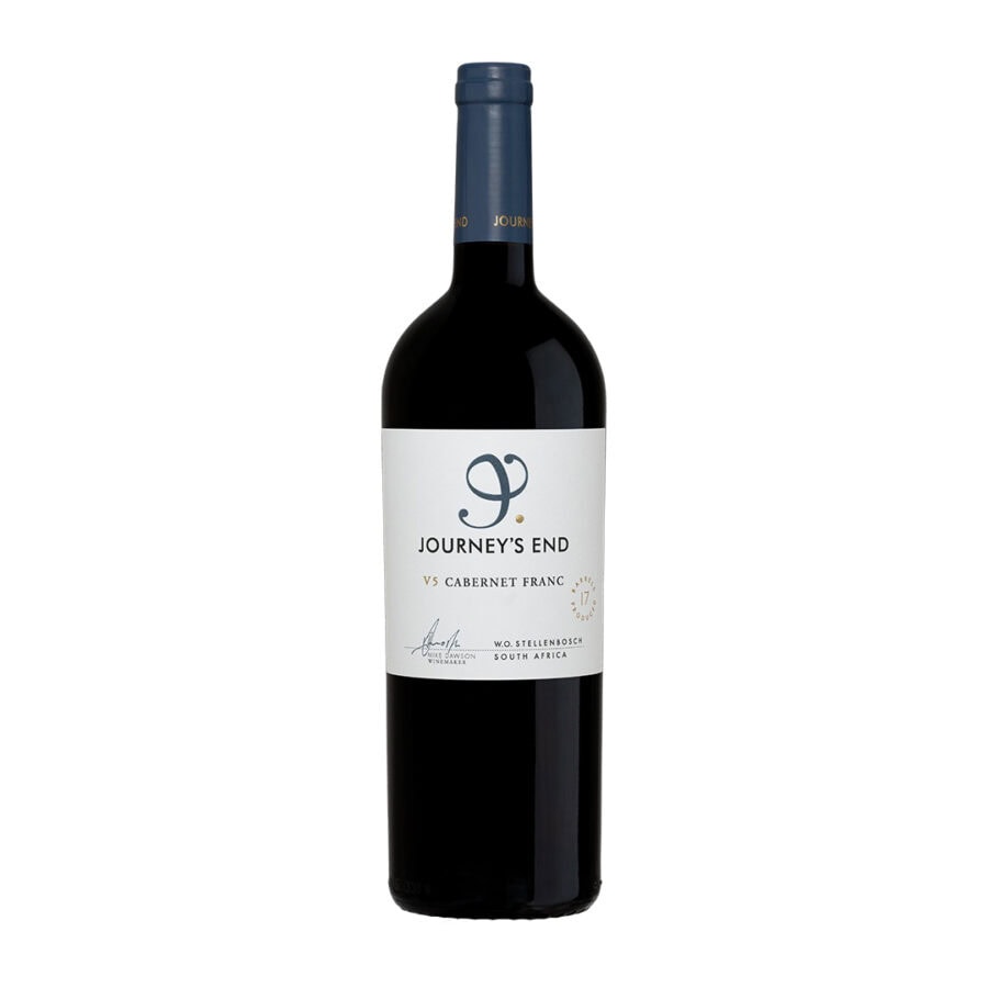 Journey's End V5 Cabernet Franc, Journey’s End V3 Cabernet Franc 2022 from Stellenbosch, South Africa.