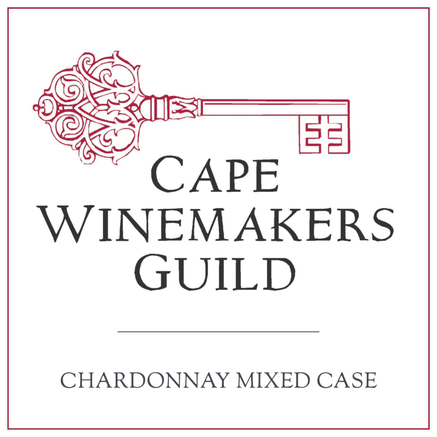 Cape Winemakers Guild Chardonnay Mixed Case label featuring elegant design.