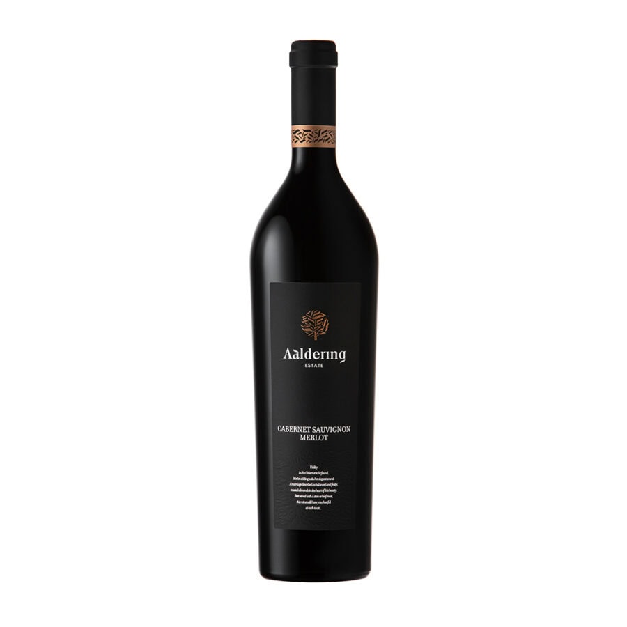 Aaldering Estate Cabernet Sauvignon Merlot bottle design.