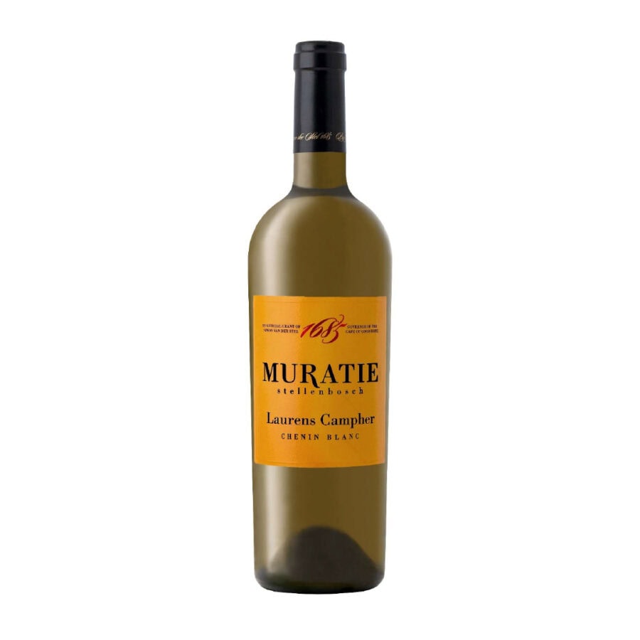 Muratie Laurens Campher Chenin Blanc 2025 bottle showing citrus, apricot and floral complexity.