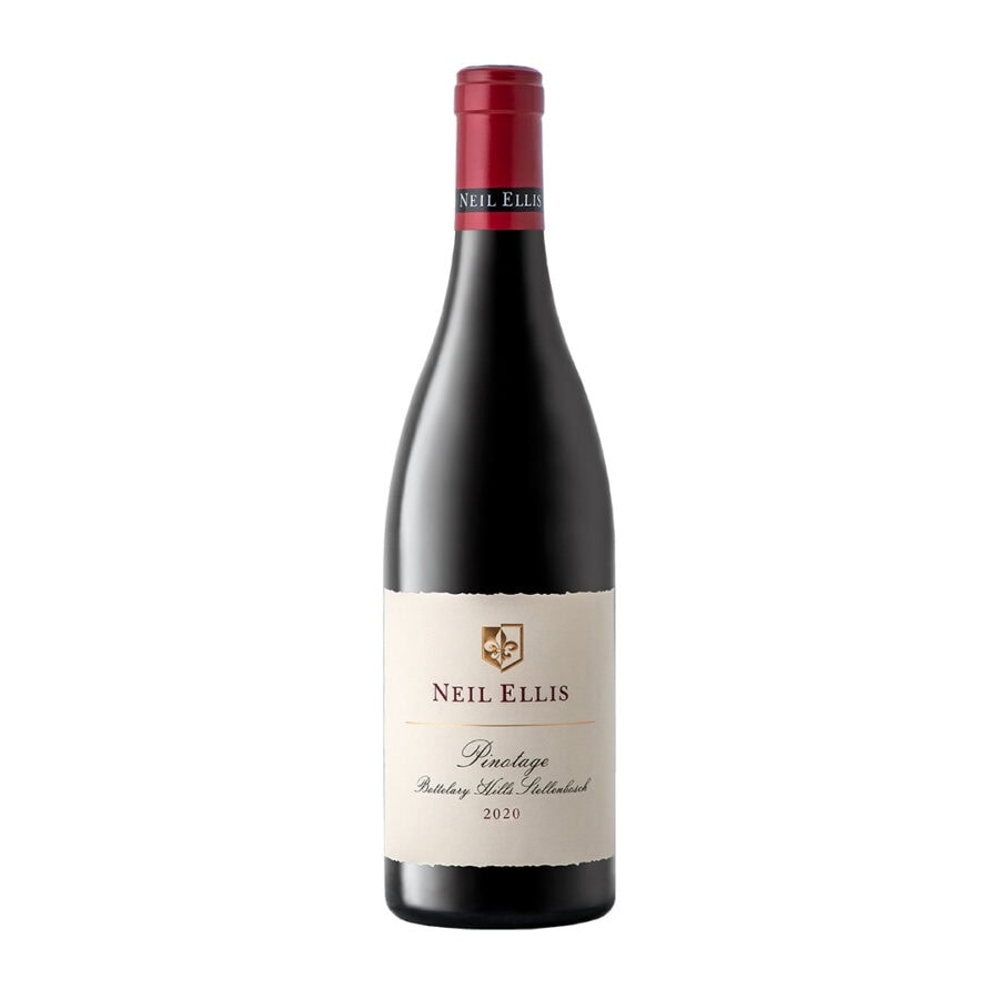 Neil Ellis PInotage 2020; Neil Ellis Bottelary Pinotage 2022 from Stellenbosch, showcasing South African wine excellence.