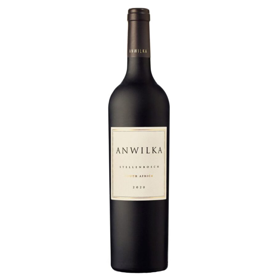 Anwilka Stellenbosch 2020 South African red wine bottle.