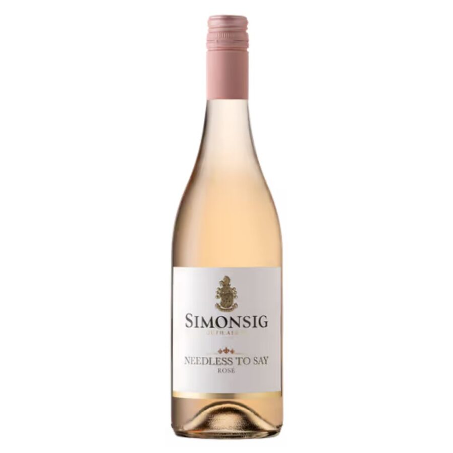 Simonsig Needless to Say Rosé 2025, a refreshing Stellenbosch wine.