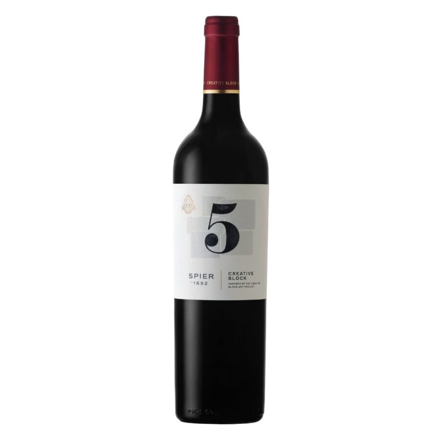 Spier Creative Block 5 red wine from Stellenbosch, South Africa.