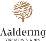 Aaldering Vineyards & Wines logo featuring a stylized tree design.