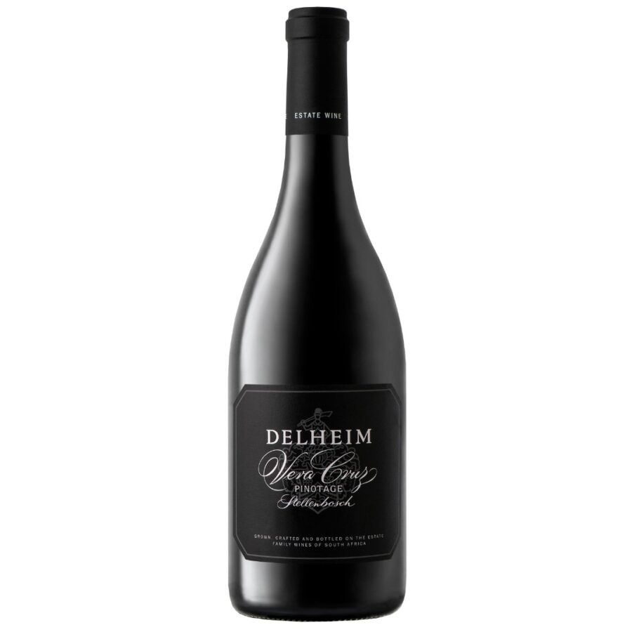 Delheim Vera Cruz Pinotage from Stellenbosch wine estate.