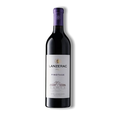 Lanzerac Pinotage Bottle From Stellenbosch, Showcasing South African Wine Heritage.