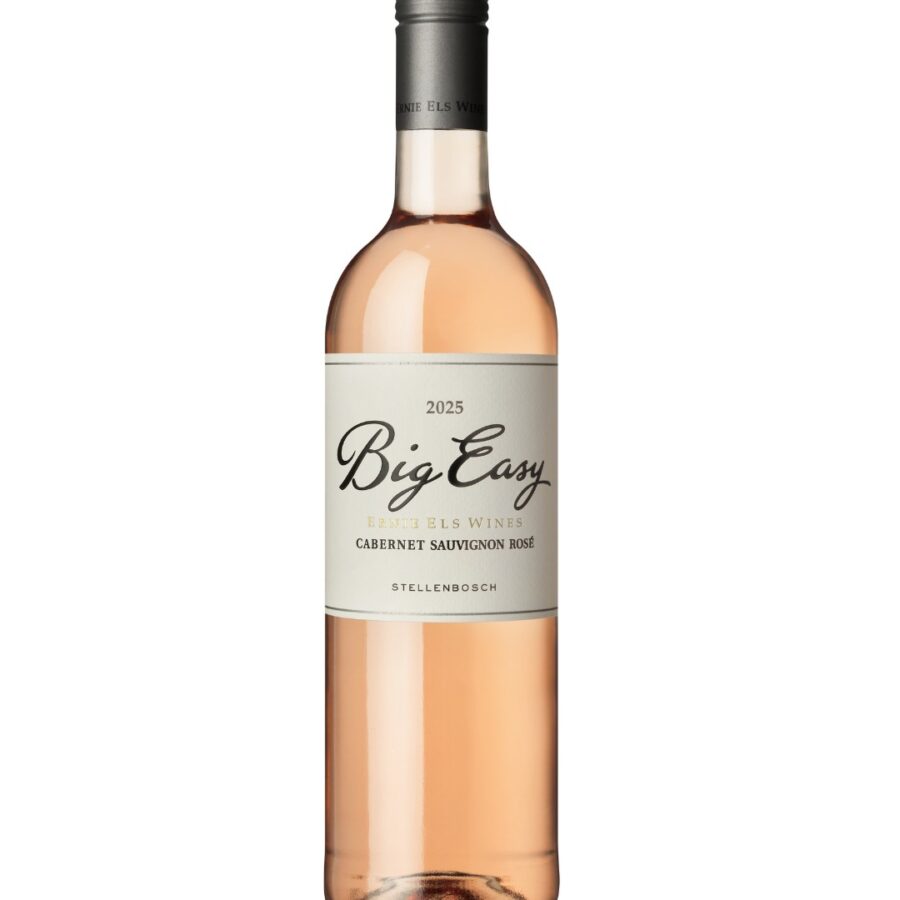 Ernie Els Big Easy Cabernet Sauvignon Rosé 2025 Stellenbosch rosé bottle with minerality and bone-dry finish