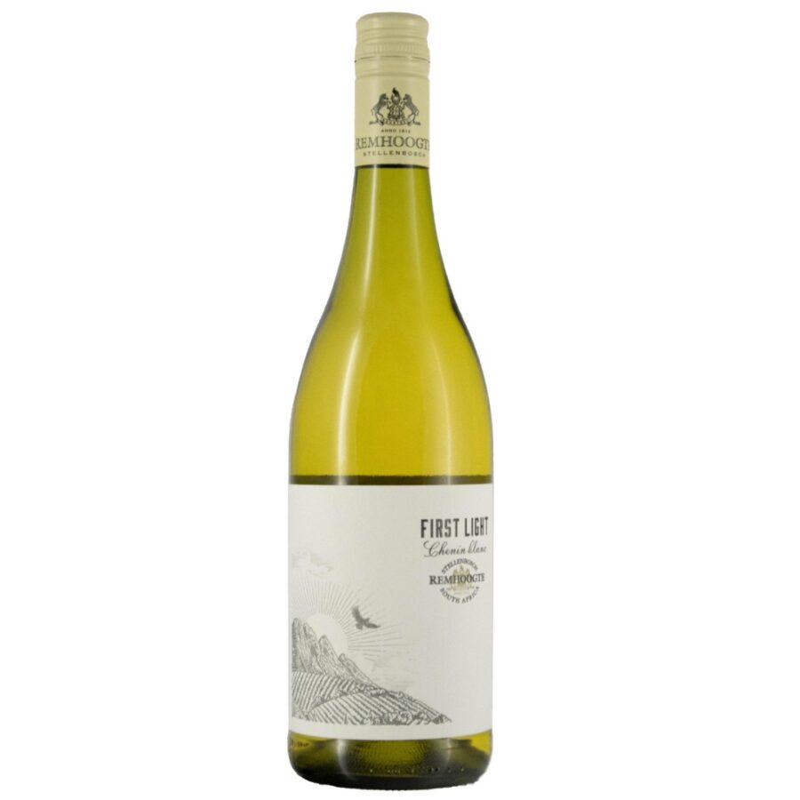 Remhoogte First Light Chenin Blanc 2025 bottle showing bright pale colour and crisp Chenin Blanc style