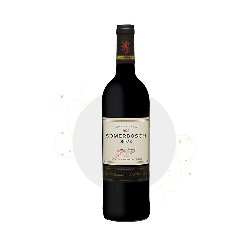 Somerbosch Single Release Shiraz 2022 from Stellenbosch, South African wine.