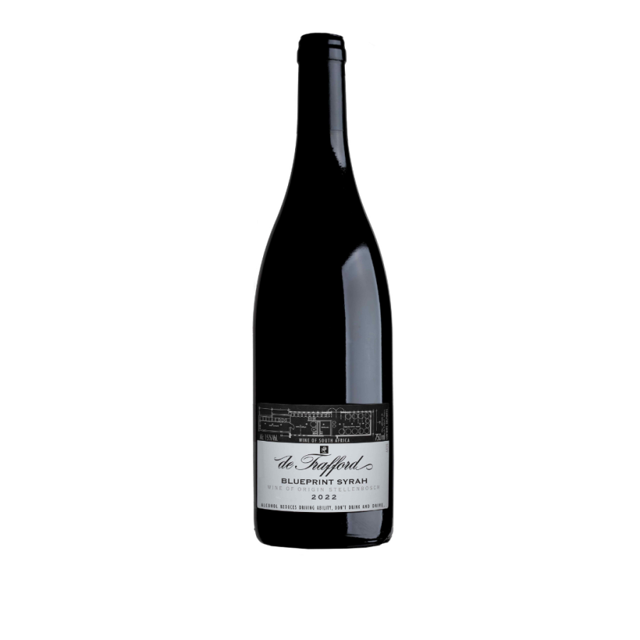 De Trafford Blueprint Syrah 2022 wine bottle