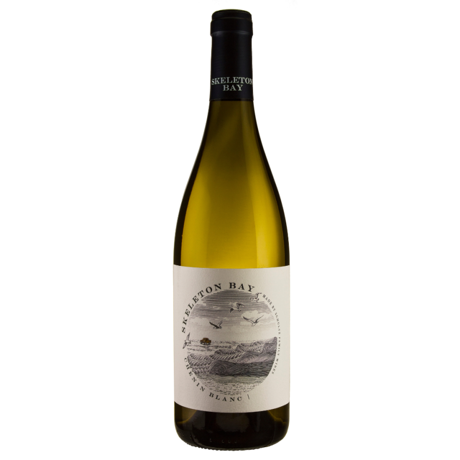Schultz Skeleton Bay Chenin Blanc 2024 wine bottle with scenic label