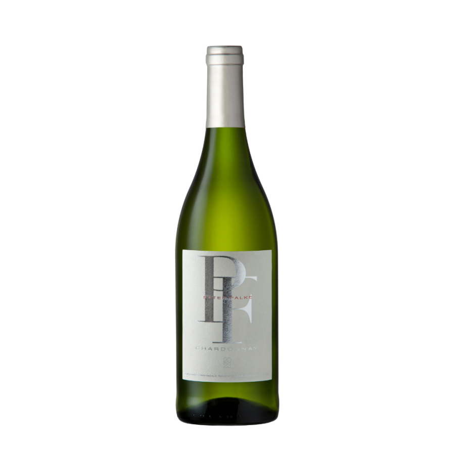 Peter Falke Chardonnay 2023 wine bottle with PF logo